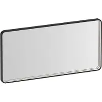 Brauer Sapphire Spiegel 100x50cm Rechthoekig Afgerond - Directe LED Verlichting - Mat Zwart - Aluminium, Glas - Rechthoekig - Spiegels, Badkamerspiegels - 8720724515650