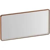 Brauer Sapphire Spiegel 100x50cm Rechthoekig Afgerond - Directe LED Verlichting - Geborsteld Koper - Aluminium, Glas - Rechthoekig - Spiegels, Badkamerspiegels - 8720724515629