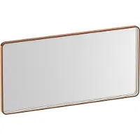 Brauer Sapphire Spiegel 120x60cm Rechthoekig Afgerond - Directe LED Verlichting - Geborsteld Koper - Aluminium, Glas - Rechthoekig - Spiegels, Badkamerspiegels - 8720724515681