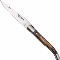 Laguiole En Aubrac Brown Pakkawood, Matt Bolsters, zakmes, 12 cm