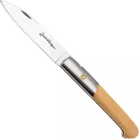 Laguiole En Aubrac Sauveterre Boxwood, Matt Stainless Bolster, Mosaic Pin, zakmes, 11 cm