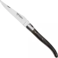 Laguiole En Aubrac Black Poplar Burl, Matt Bolster, zakmes, 12 cm