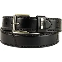Mayura Boots Mayura Riem 925 Zwart Cowboy Western 4 cm Brede Jeans Riem Verwisselbare Gesp Glad leder