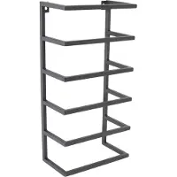 Loft42 Kick Wandhanddoekenhouder 5 laags - Zwart - Metaal