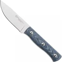 Maserin 915/MCJ Path, Stonewashed M390, Denim Jeans Micarta, vaststaand mes, Igor Bortolussi design