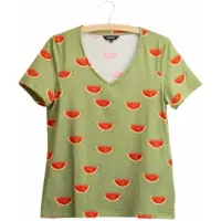 Snurk T-Shirt V-Neck Women Watermelon-XS