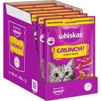 Whiskas Kattensnoepjes - Crunch Snacks - Gevogelte - 6 x 100g