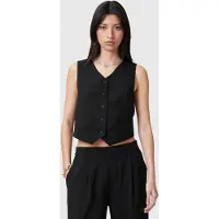 AllSaints Aleida Tri Waistcoat Black Maat: 8 | Gilets Outlet | Dames | Zwart