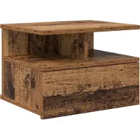 vidaXL Drijvend Nachtkastje Oudhout 40 x 31 x 28 cm Bewerkt hout