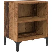 vidaXL Nachtkastje Oudhout 40 x 30 x 50 cm Bewerkt hout