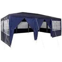 vidaXL Partytent Blauw 600 x 400 x 266 cm Polyetheen