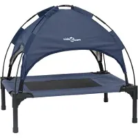vidaXL Hondenbed Marineblauw 76 x 62 x 70,5 cm Staal