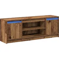 vidaXL TV Eenheden 139,5 x 34 x 50 cm Bruin Bewerkt hout