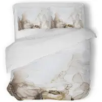 Eleganzzz Dekbedovertrek Micropercal Flowing Serenity - soft beige 240x200/220cm