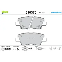 Valeo 610370 Remblokken