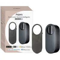 Aqara Smart Lock U200 Lite Kit - Zwart - Slim Deurslot - Bluetooth & Matter - Automatisch Vergrendelen - NFC Tag