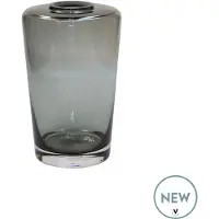 Vase the World Vaas Neris | Grey | mond geblazen glas | Ø11,5 x H18 cm