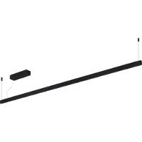 Fantasia Bardot medium hanglamp, aluminium, LED 40W 3000K warm wit, 785 lumen, dimbaar, IP20, 1800mm breed, mat zwart