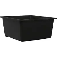 vidaXL Keukenwasbak Zwart 38 x 44 x 20 cm Graniet