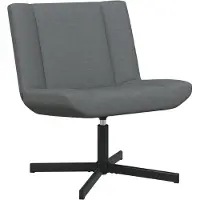 vidaXL Draaistoel Donkergrijs 63 x 75 x 76 cm Stof