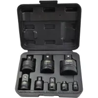 AWTOOLS Black Line Serie - Impact Reductieset - 8-delig - CrMo Staal - Inclusief Koffer