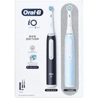 Oral-B iO Serie 3 DUO Elektrische Tandenborstel, Zwart/Blauw