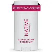 Native - Natural Deodorant, Cherry & Vanilla Macaron, Aluminum Free, Women and Men - 75g