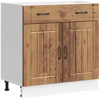 vidaXL Onderkast Lucca bewerkt hout oud houtkleurig