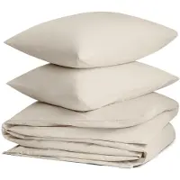 Yumeko Dekbedovertrek set Katoen TENCEL 200x220 Beige - Eco, Bio & Fairtrade