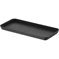 Yamazaki home Tower Amenity Tray L Zwart, Plat