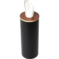 Yamazaki Tissuebox Rin Round Black