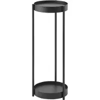 Yamazaki Plantenrek Binnen met Wielen - Tower - Zwart