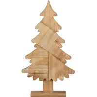 House of Seasons Houten kerstboom | | 22 x 6 x 40 cm (Rustiek, Binnen)