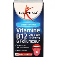 Lucovitaal 2+2 Gratis: Vitamine B12 & Foliumzuur 60 Smelttabletten
