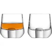 LSA International Whiskyglas L.S.A. Whiskey Cut Tumbler Glas 180 ml (2-Delig)