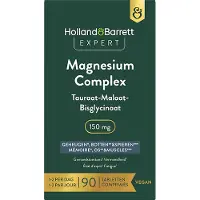 Holland & Barrett 1+1 gratis | Expert Magnesium Complex Tauraat-Malaat-Bisglycinaat 150mg - 90 tabletten