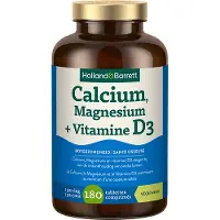 Holland & Barrett 1+1 gratis | Calcium, Magnesium + Vitamine D3 - 180 tabletten