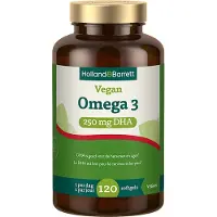 Holland & Barrett 1+1 gratis | Vegan Omega 3 250mg DHA - 120 softgels