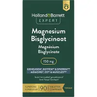 Holland & Barrett 1+1 gratis | Expert Magnesium Bisglycinaat 150mg - 90 tabletten