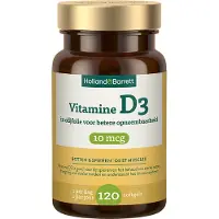 Holland & Barrett Vitamine D3 In Olijfolie 10mcg - 120 softgels