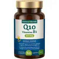 Holland & Barrett 1+1 gratis | Q10 Vitamine B1 50mg - 60 capsules