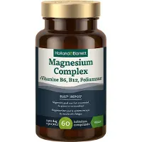 Holland & Barrett 1+1 gratis | Magnesium Complex + Vitamine B6, B12, Foliumzuur - 60 tabletten