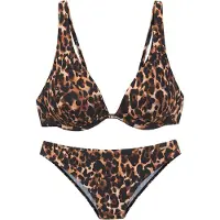 Bruno Banani Bikini lichtbeige / ombergrijs / zwart