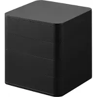 Yamazaki Sieradendoos Vierkant - 4 niveaus - Tower - Zwart