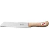 Robert Herder Herder Hamburgermes/ Broodmes - 18 cm - Carbon staal - Beukenhout