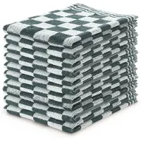 Linnick Keukendoekset Blok 50x50cm - donker groen - set van 10