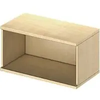 Schäfer Shop Open opzetkast TETRIS WOOD - B 800 x D 421 x H 400 mm - 1 OH - ahorn decor - ons merk