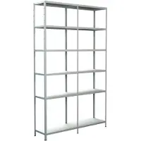 Schulte Legborden zonder grendels, H 2300 x B 1400 x D 350 mm, wit