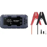 Voltcraft Snelstartsysteem VC-CJS77 VC-16533725 Starthulpstroom: 600 A 2x USB-contact, Laad- en opslagstation, Elektronische bescherming, Compressor,