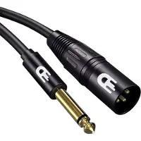 Drivv. Premium XLR Kabel - XLR Male naar 6.35 mm jack male - Stereo Jack - 5 meter